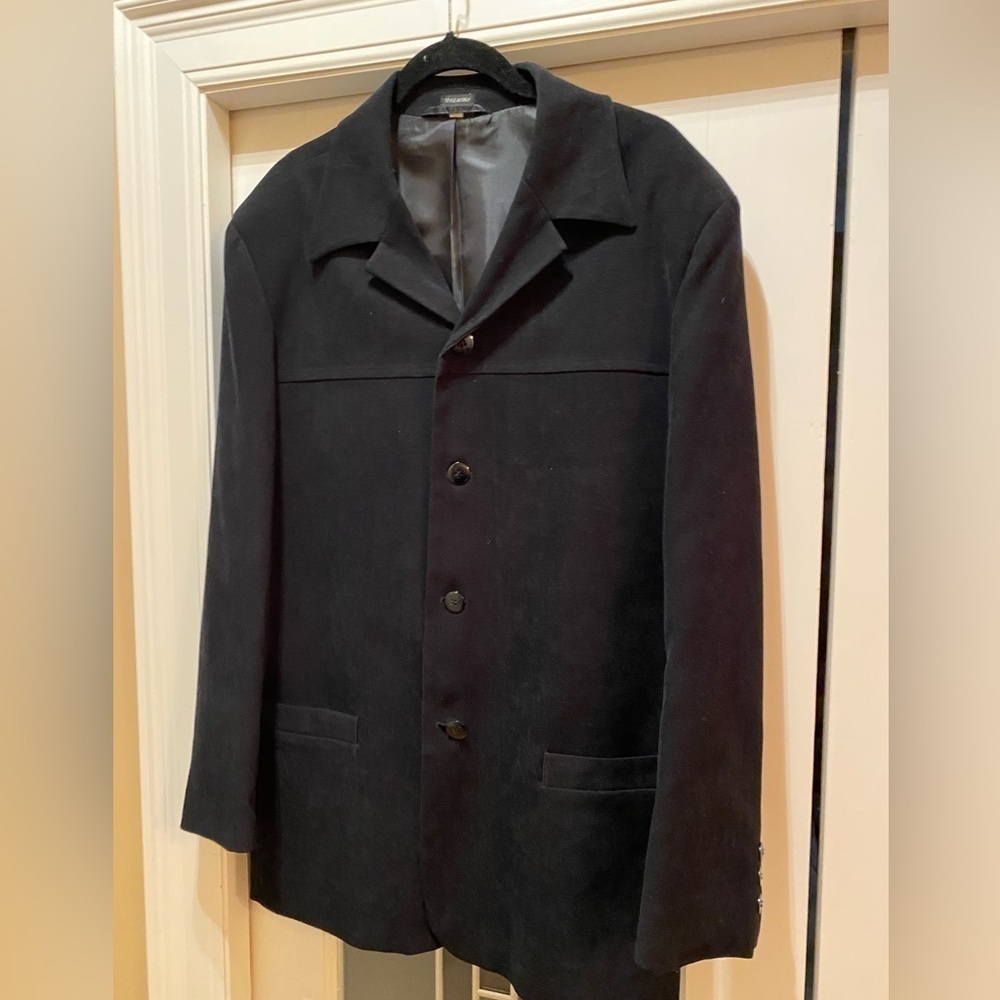 Dëkker London Black Micro Denier Single Breasted Luxury Utility Jacket Coat S